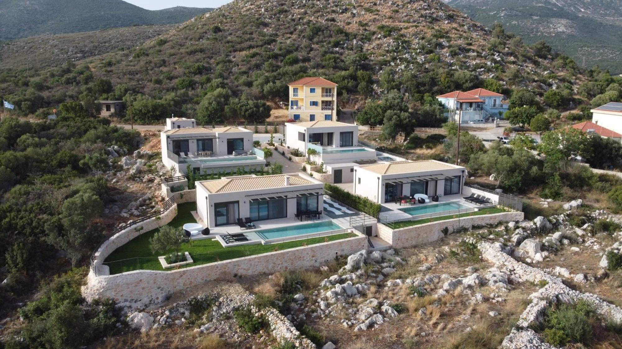 Gem Villas Luxury Sea View Karavádhos Dış mekan fotoğraf