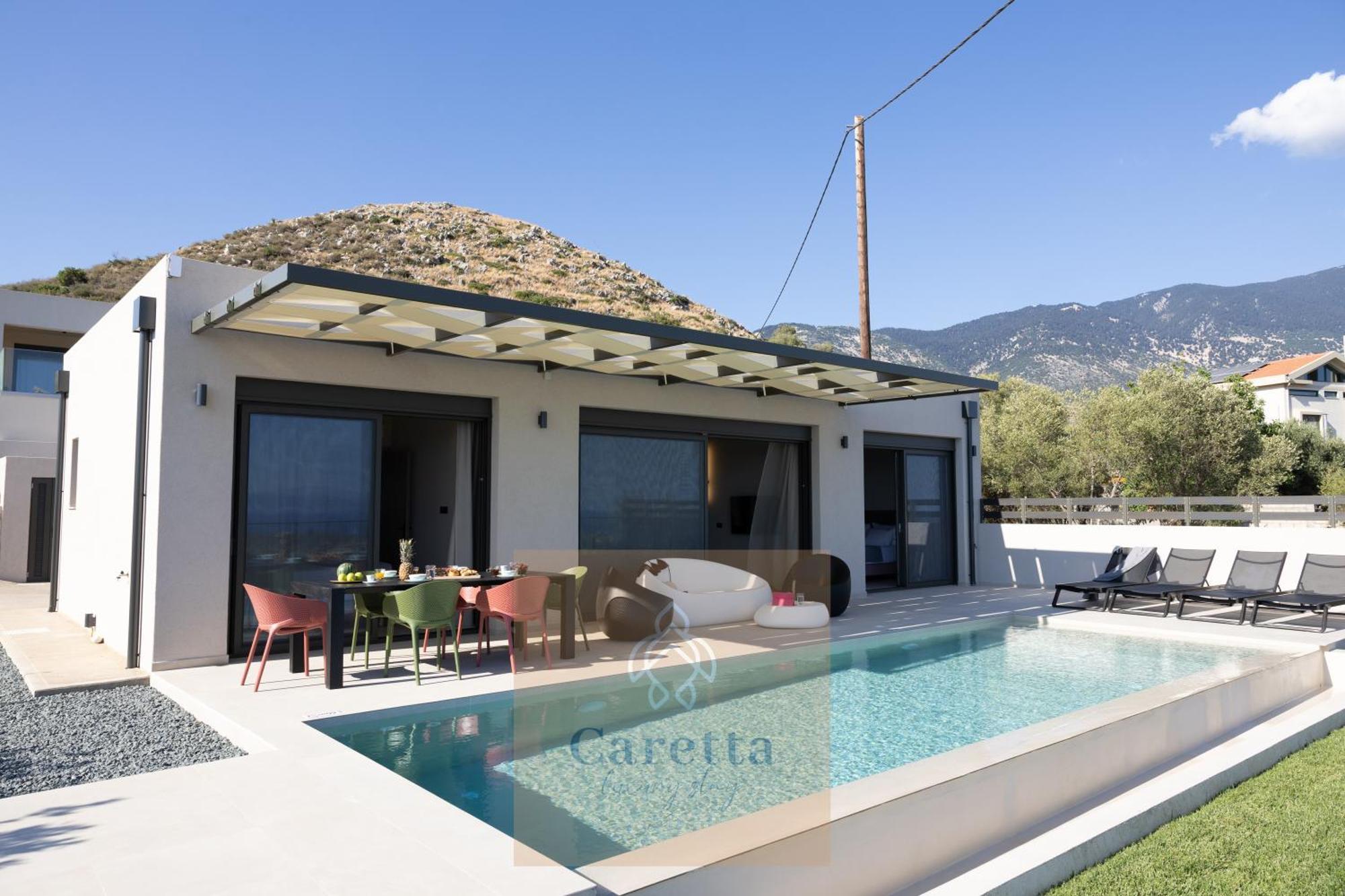 Gem Villas Luxury Sea View Karavádhos Dış mekan fotoğraf
